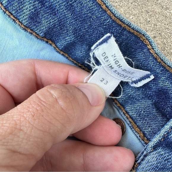 Madewell High Rise Denim Shorts Cut Off Edition - Picture 5 of 7